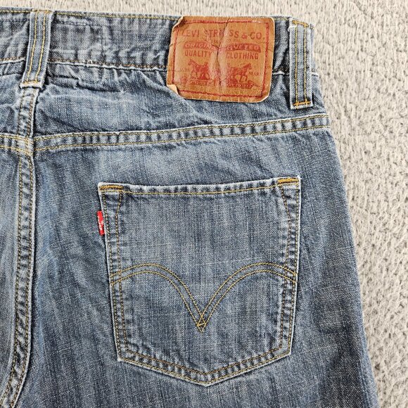 Levis Jeans Mens 34x30 Blue 511 Slim Fit Skinny Y2K Skater‎ Grunge - Picture 14 of 16